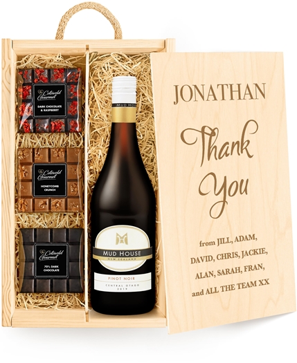 Gifts For Teacher's Personalised Chocolate Tasting Experience With Red Wine